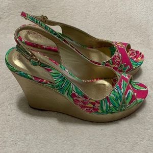 NWB Lilly Pulitzer Ginger Wrap Wedge